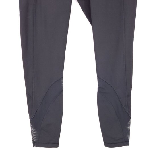Lululemon Crop Leggings Mesh Side Panel Capri Women's Size 6 Zip Front Pockets - Picture 4 of 13